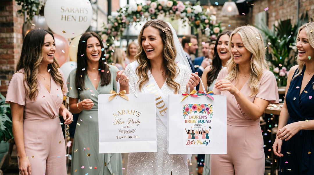 Gold Foil vs Custom Sticker Gift Bags: Which Is Right for Your Hen Do?