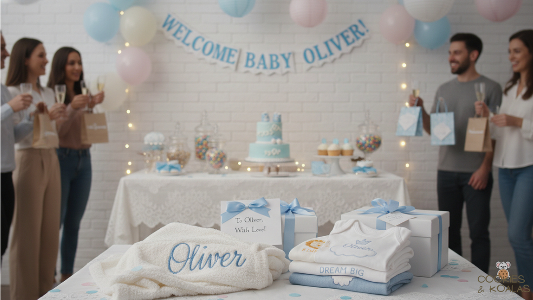 Welcome party baby gift