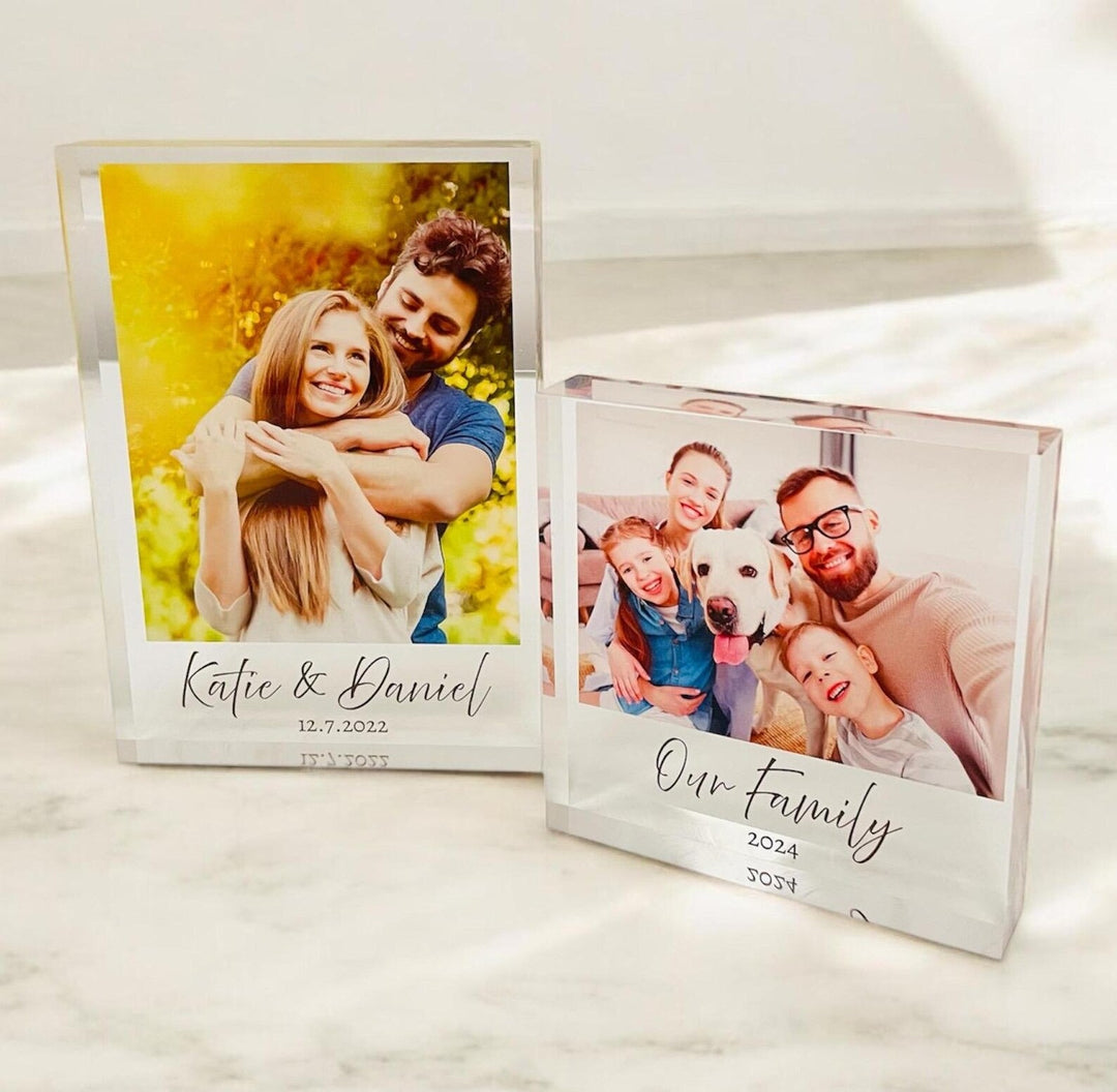 Personalised Christmas gifts for grandparents - family photo keepsake