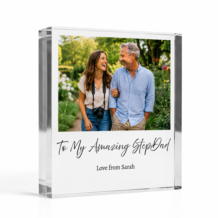 Personalised Dad Acrylic Photo Block