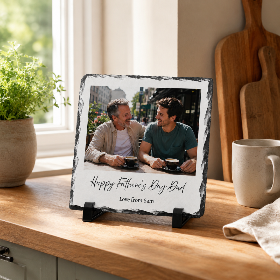Personalised Father's Day Photo Slate