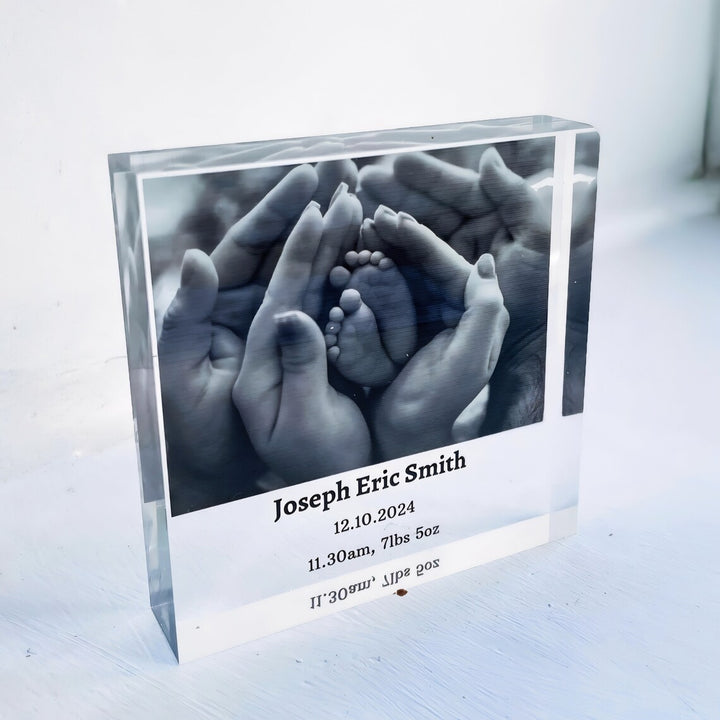 personalised baby photo frame