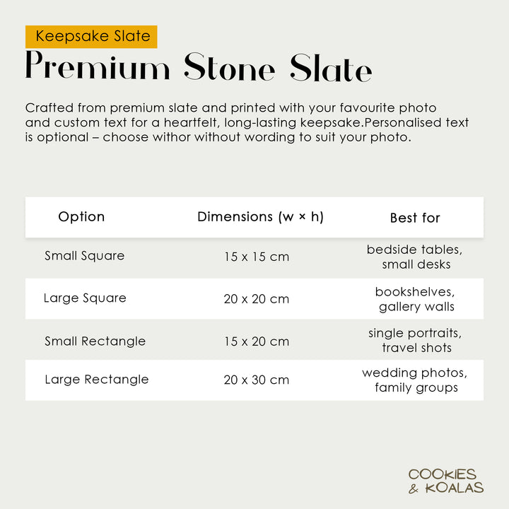 Personalised Photo Slate – Photo Keepsake