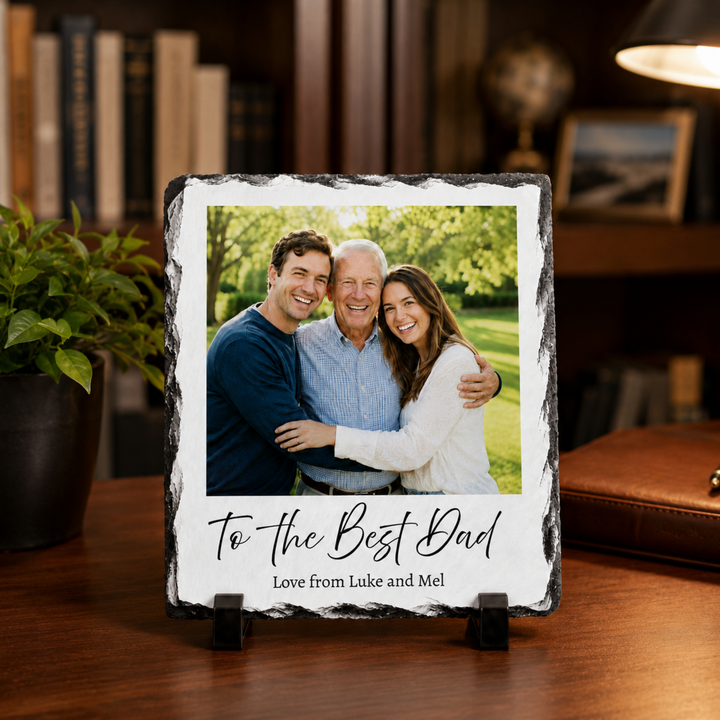 Personalised Father's Day Photo Slate