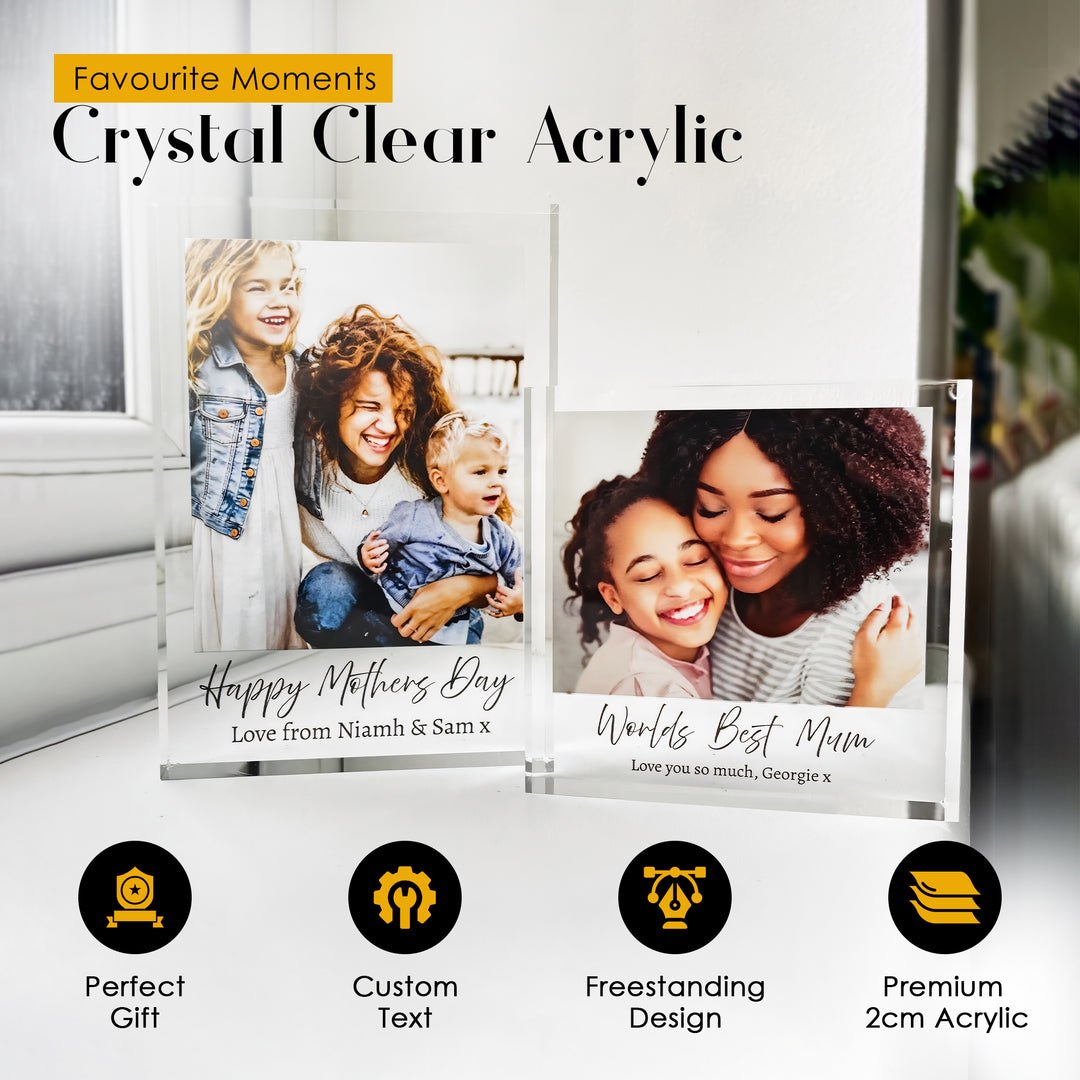 Personalised Acrylic Photo Block – Custom Photo Gift