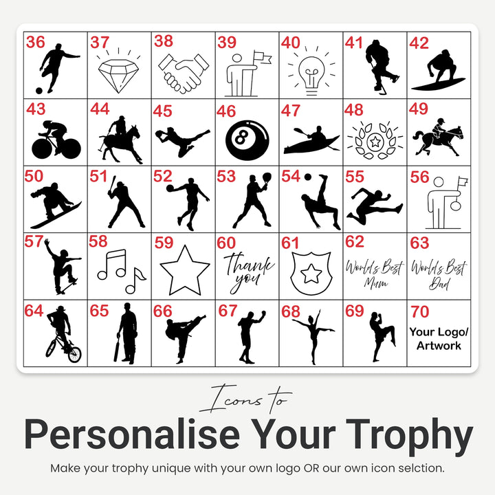Personalised Corporate Acrylic Trophy – Custom Employee Awards