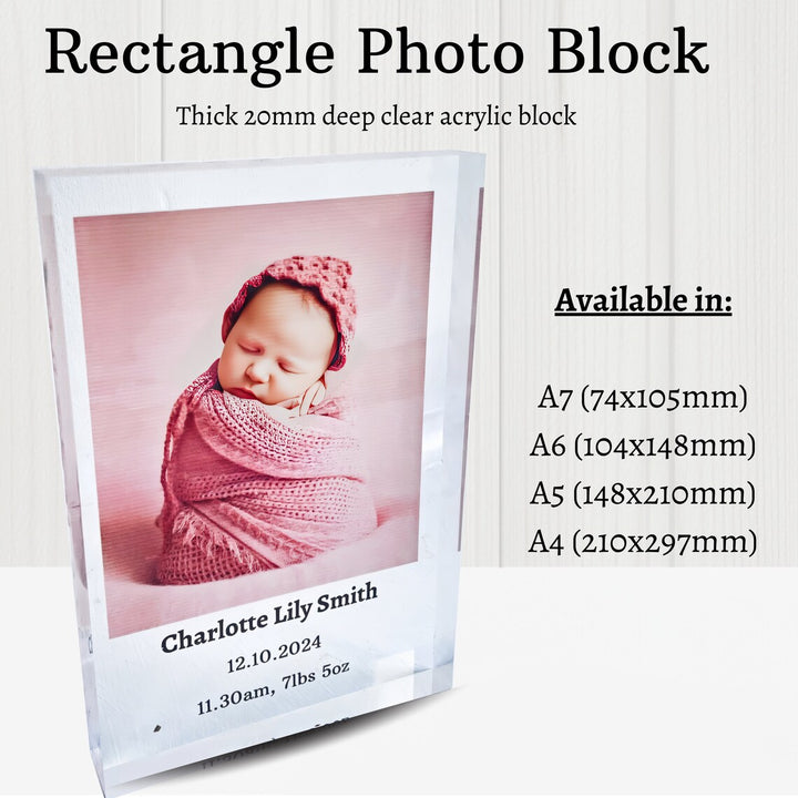 personalised baby photo frame