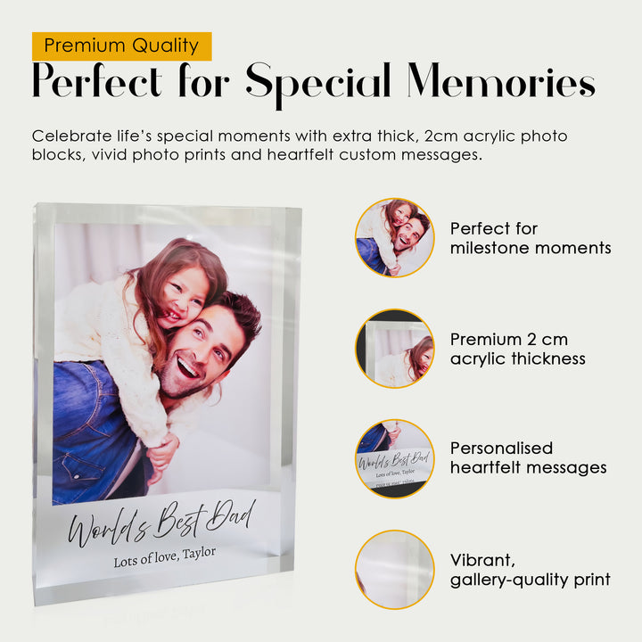 Personalised Acrylic Photo Block – Custom Photo Gift