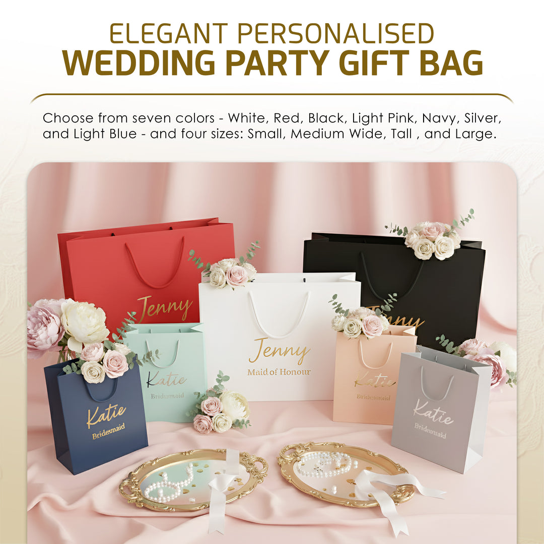 Personalised Bridesmaid Gift Bag – Luxury Foil Print