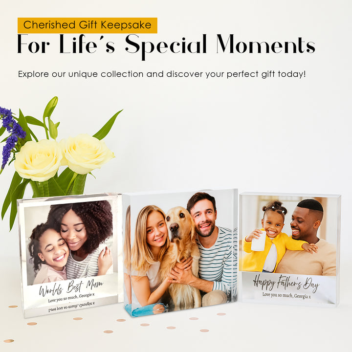 Personalised Acrylic Photo Block – Custom Photo Gift
