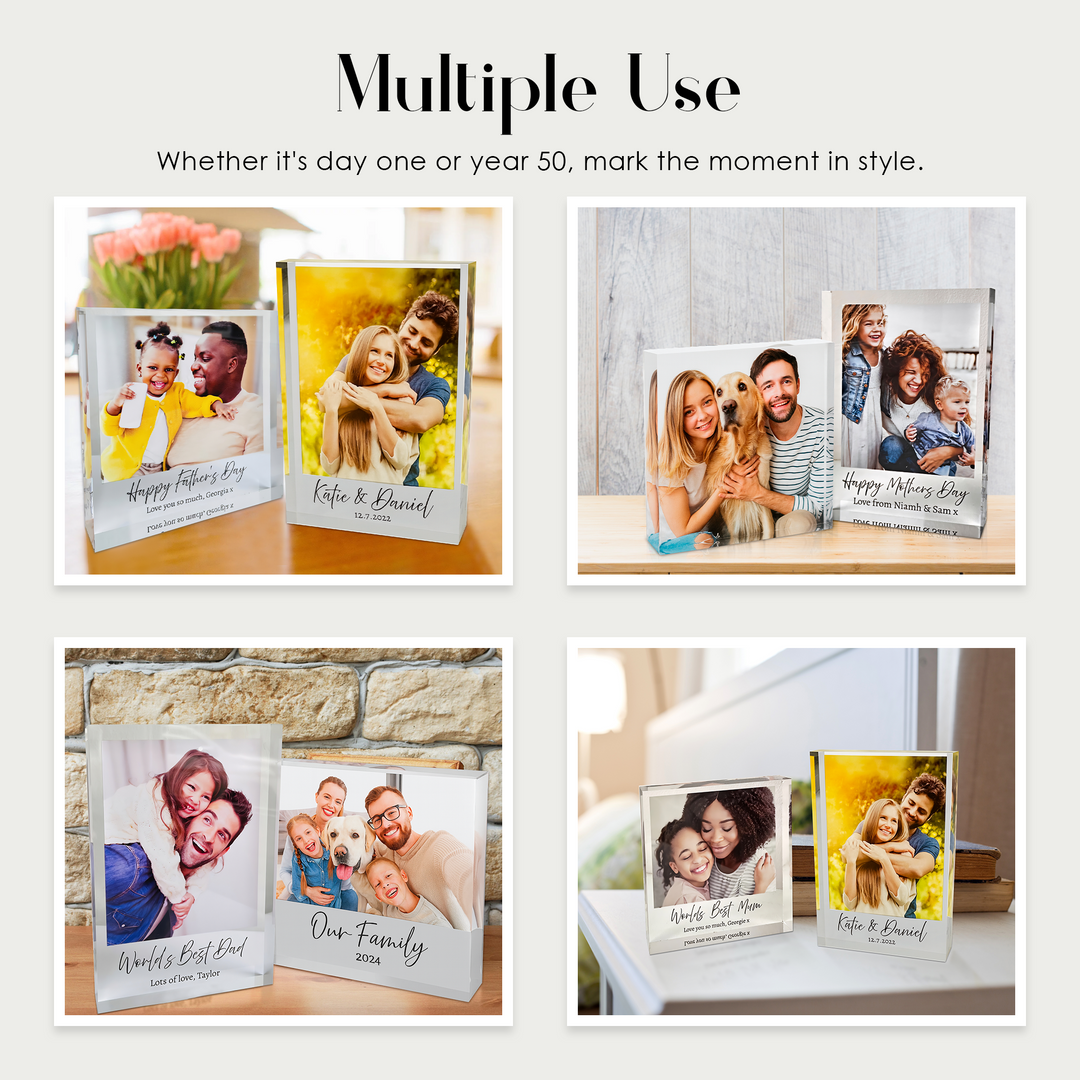 Personalised Acrylic Photo Block – Custom Photo Gift