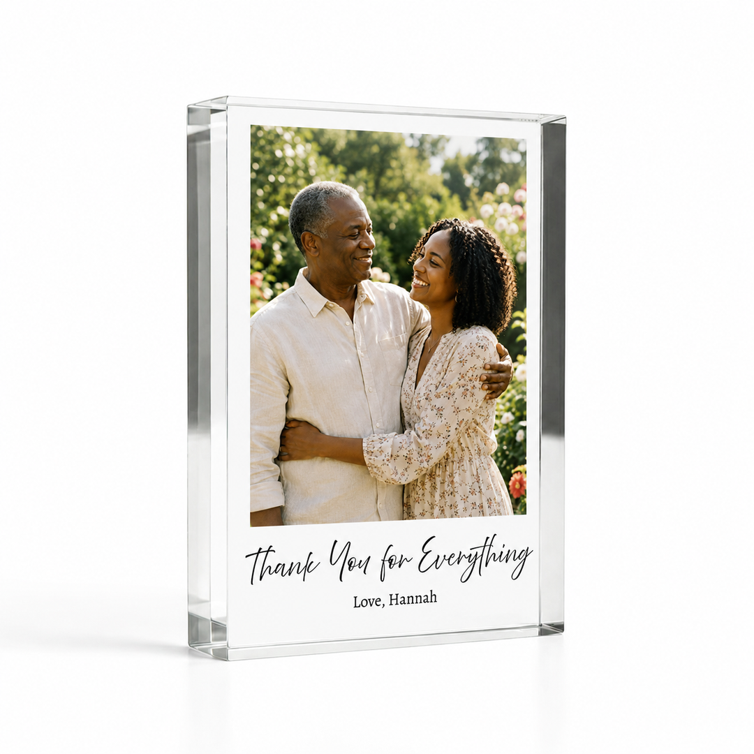 Personalised Dad Acrylic Photo Block