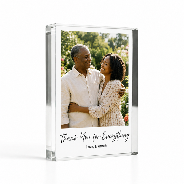 Personalised Dad Acrylic Photo Block