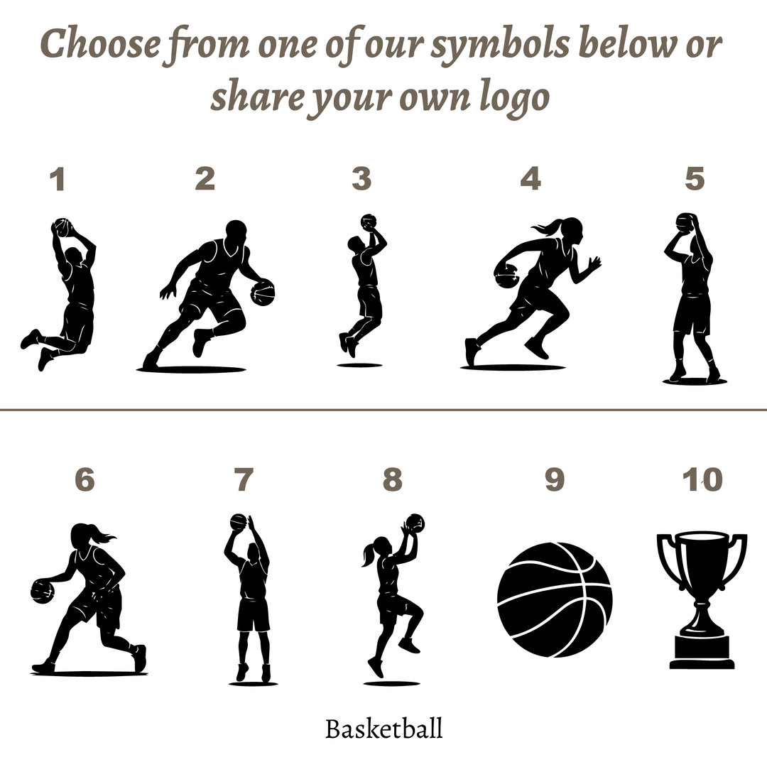 Personalised Basketball Trophy Award - UV Printed Onto a Premium Solid Acrylic Block - Available  6 Sizes