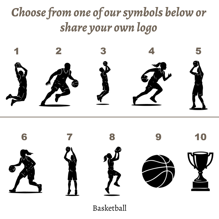 Personalised Basketball Trophy Award - UV Printed Onto a Premium Solid Acrylic Block - Available  6 Sizes