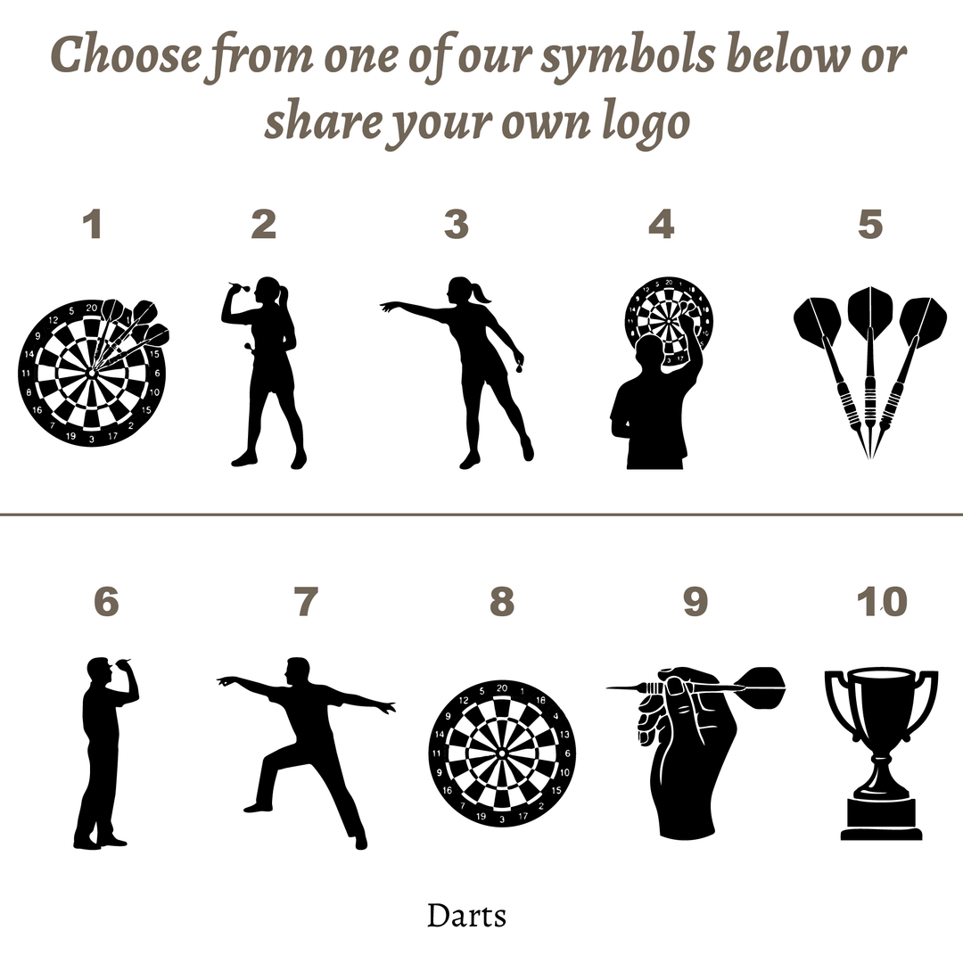 Personalised Darts Trophy Award - UV Printed Onto a Premium Solid Acrylic Block - Available  6 Sizes