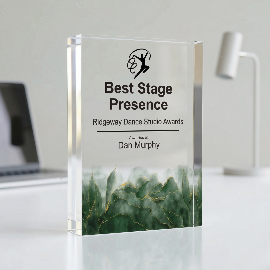 acrylic dance trophy