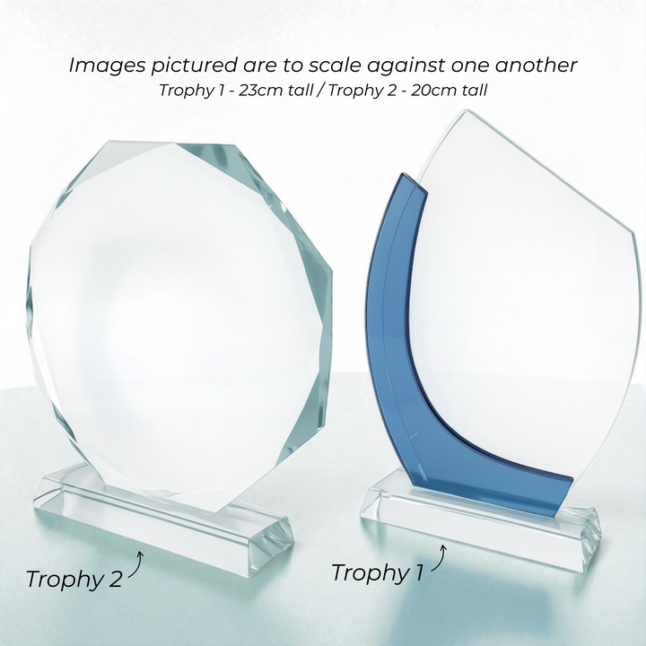 Personalised Crystal Award Trophy - Mountain Crystal