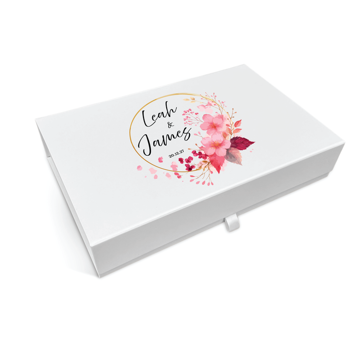Wedding Memory Keepsake Box - Blush Blossom Design