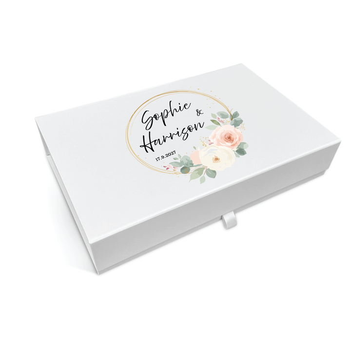 Wedding Memory Keepsake Box - Classic Roses Design