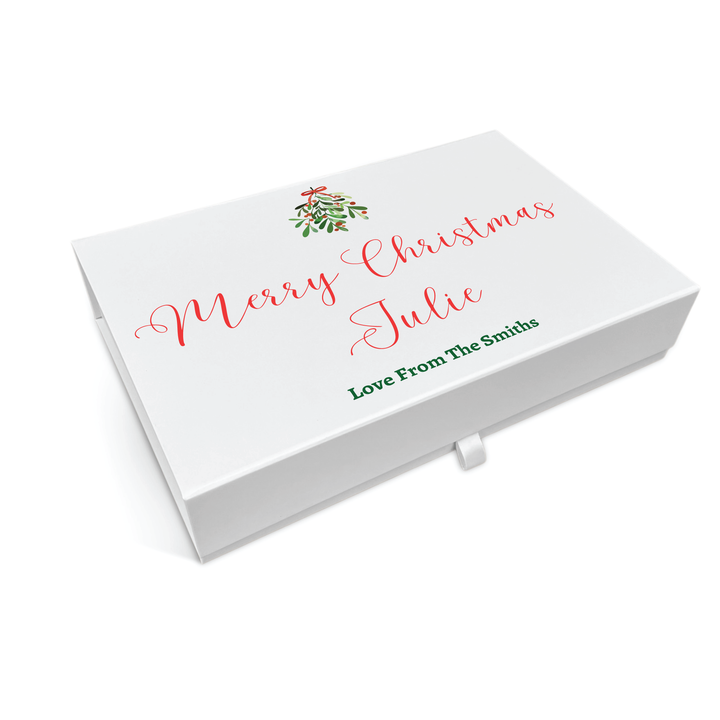 Personalised Christmas Gift Box - Mistletoe Design
