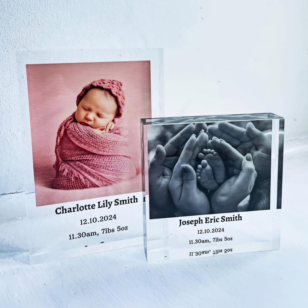 personalised baby photo frame