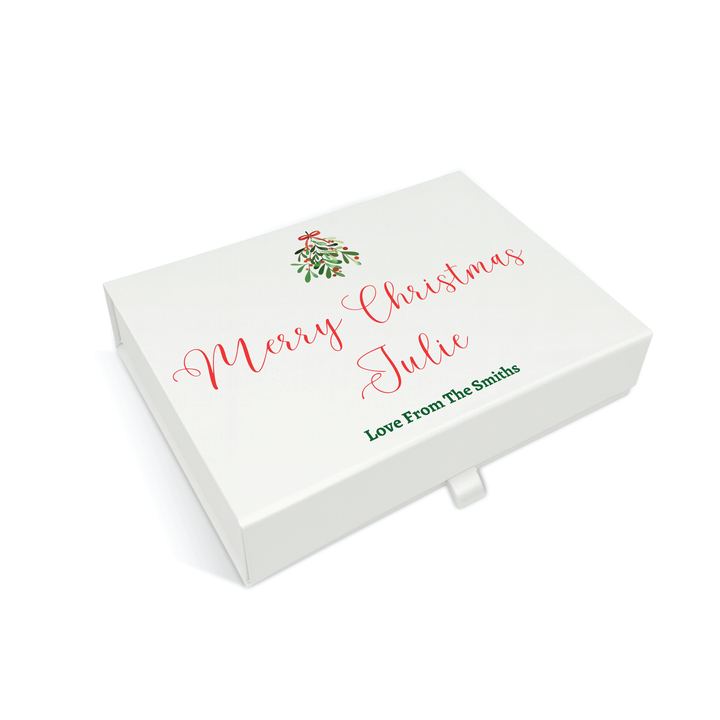 Personalised Christmas Gift Box - Mistletoe Design