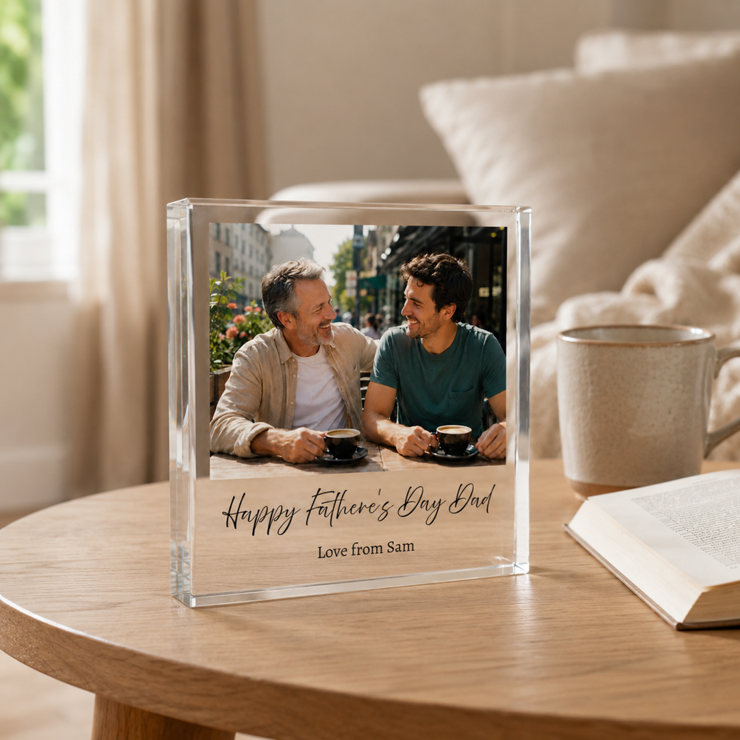 Personalised Dad Acrylic Photo Block