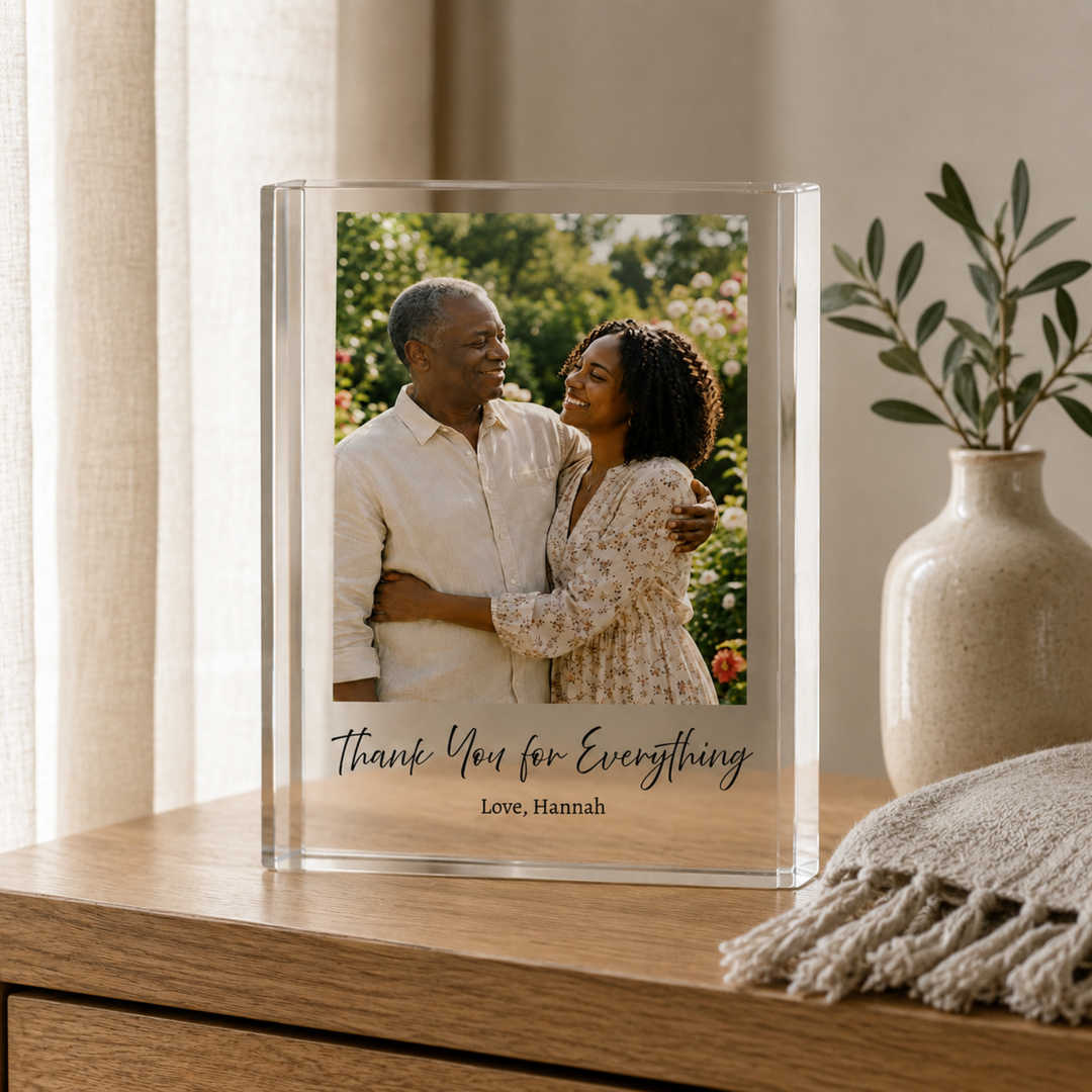 Personalised Dad Acrylic Photo Block