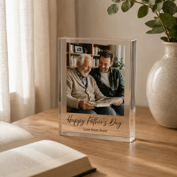 Personalised Dad Acrylic Photo Block