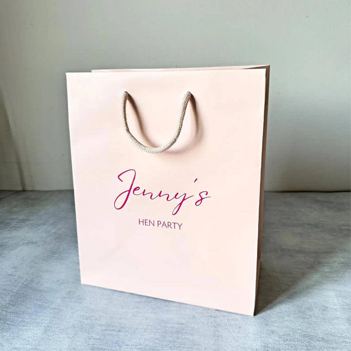 Personalised Hen Party Gift Bags - Custom Printed Hen Do Bags