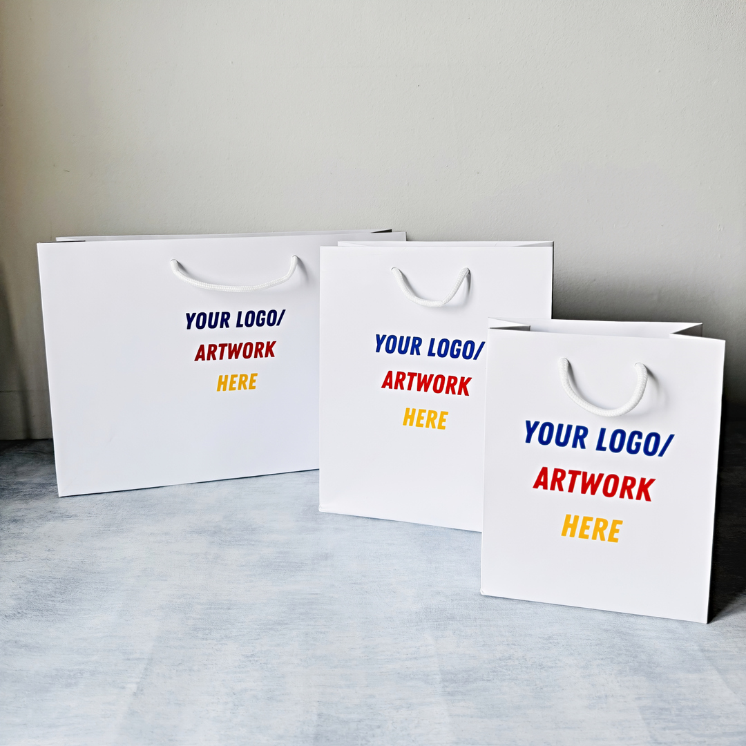 Personalised Paper Bags with Full-Colour Logo - Branded Gift Bags
