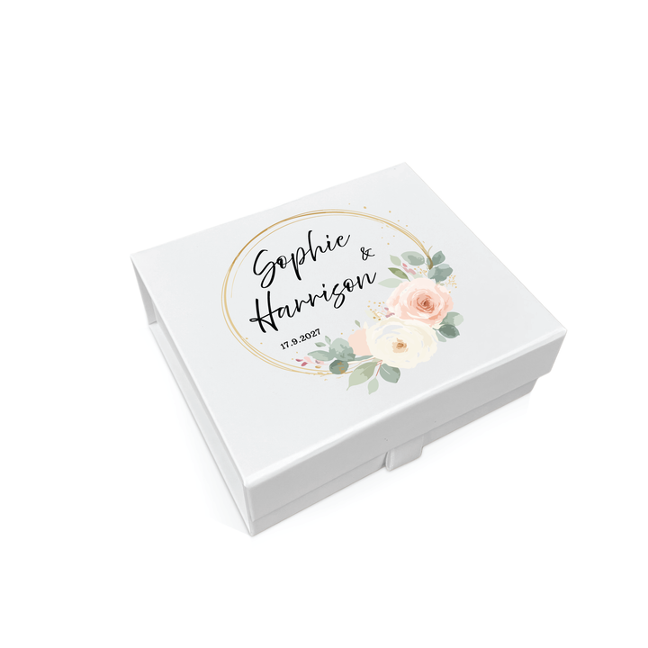 Wedding Memory Keepsake Box - Classic Roses Design