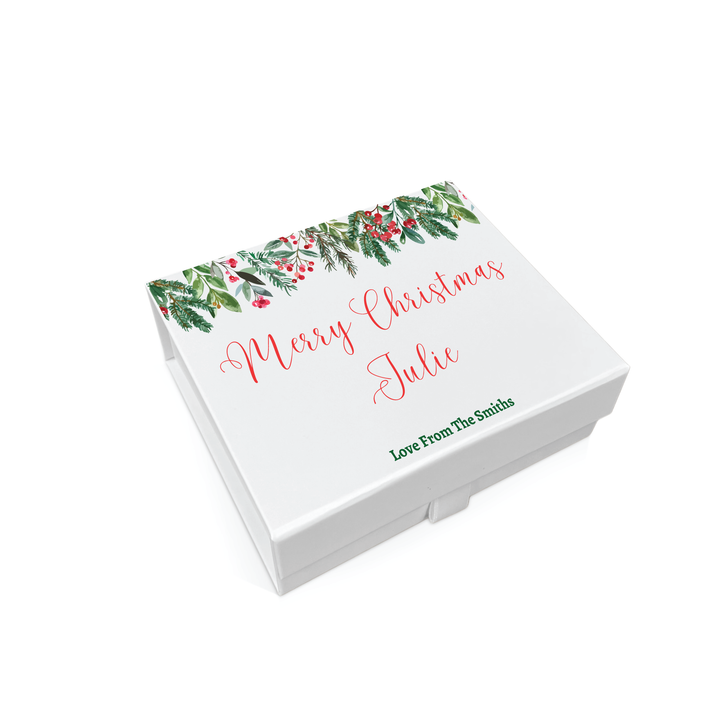 Personalised Christmas Gift Box - Evergreen Design