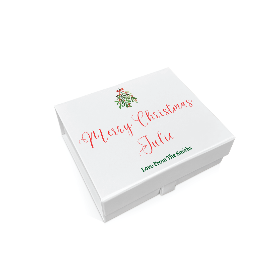 Personalised Christmas Gift Box - Mistletoe Design