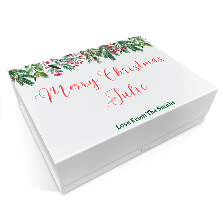 Personalised Christmas Gift Box - Evergreen Design