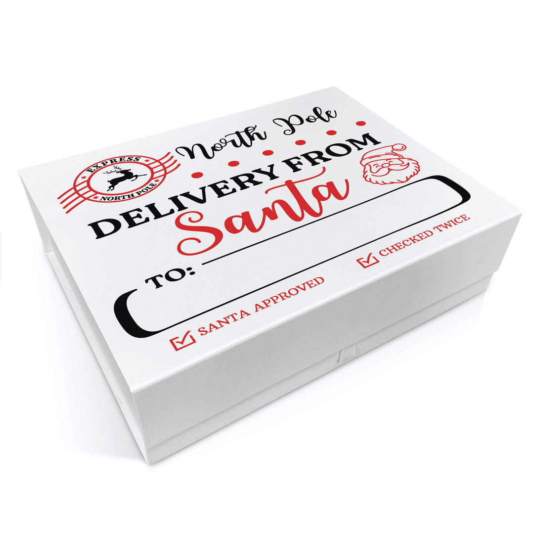Personalised Christmas Gift Box - Santa Delivery Design