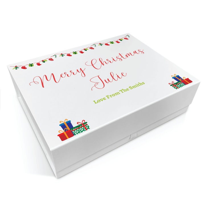 Personalised Christmas Gift Box - Stockings Design