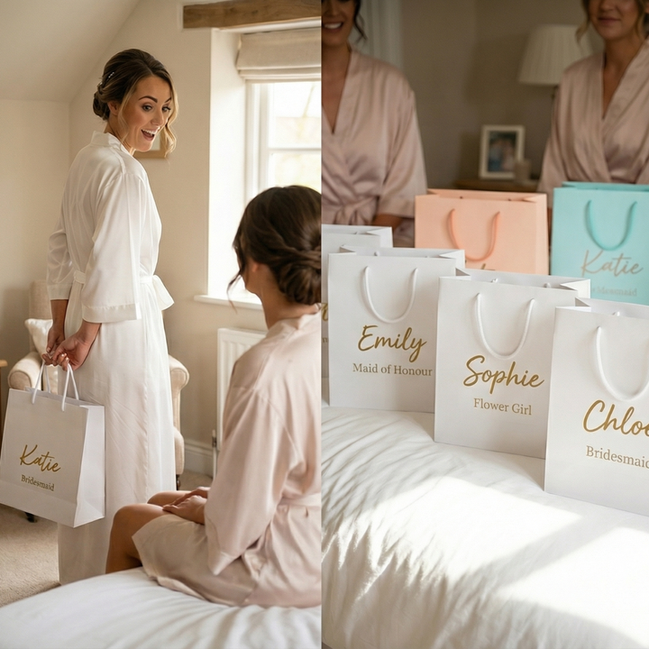 Personalised Bridesmaid Gift Bag – Luxury Foil Print