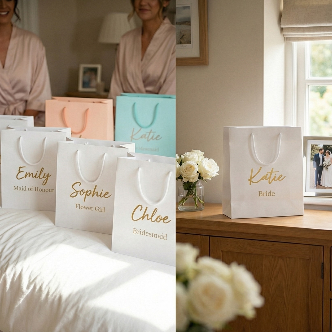 Personalised Bridesmaid Gift Bag – Luxury Foil Print