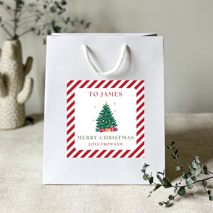Christmas Gift Bag with Personalised Sticker