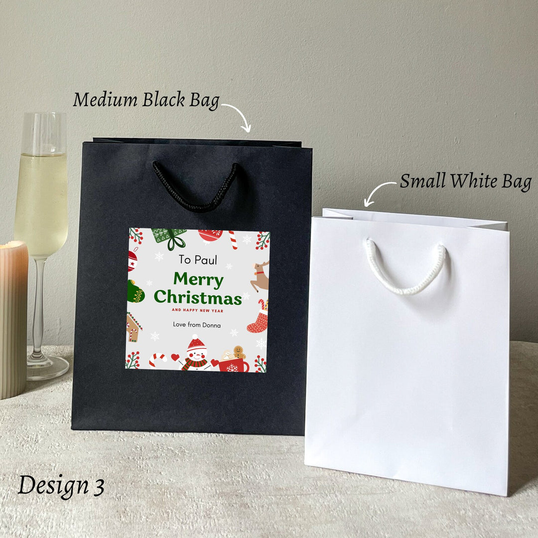 Christmas Gift Bag with Personalised Sticker