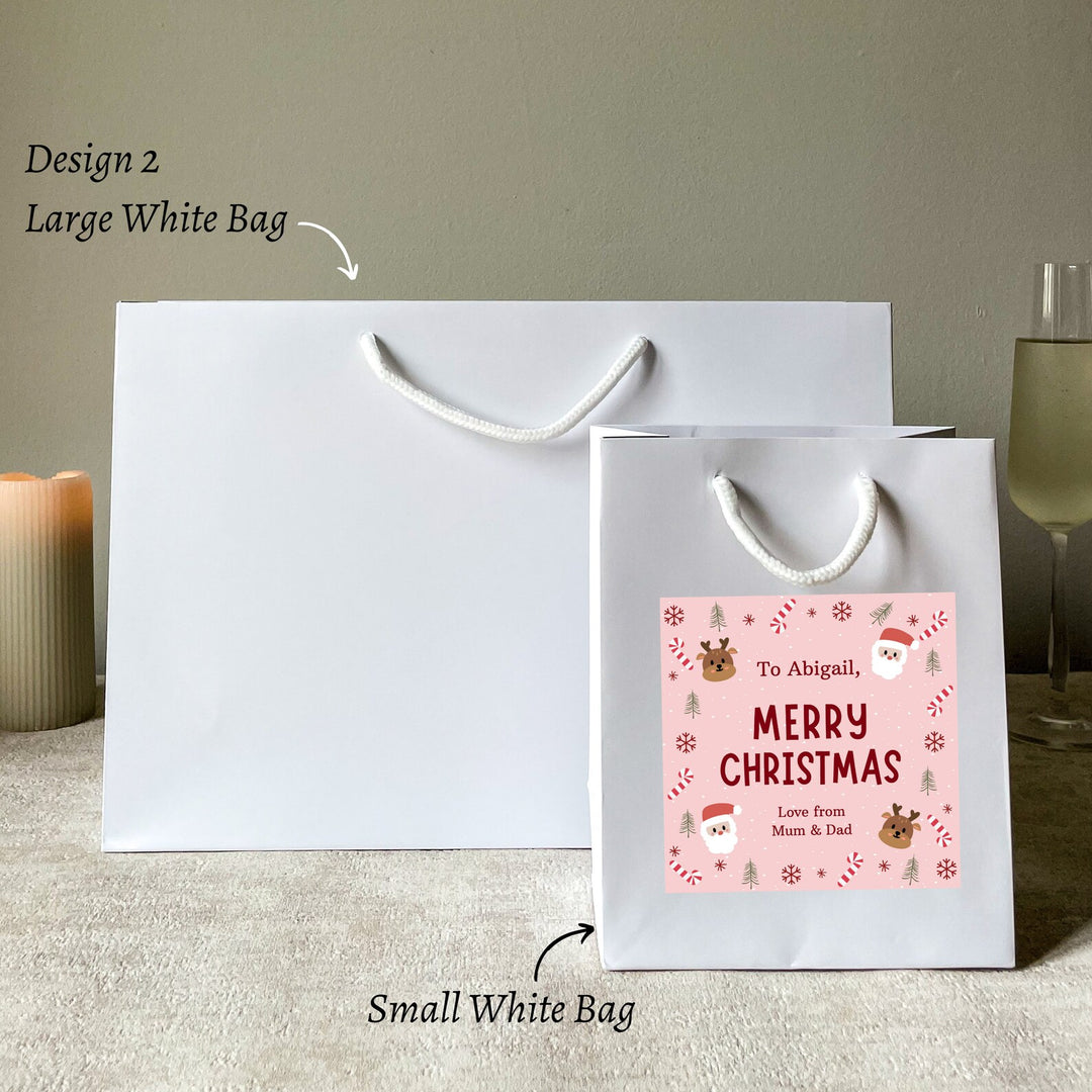 Christmas Gift Bag with Personalised Sticker