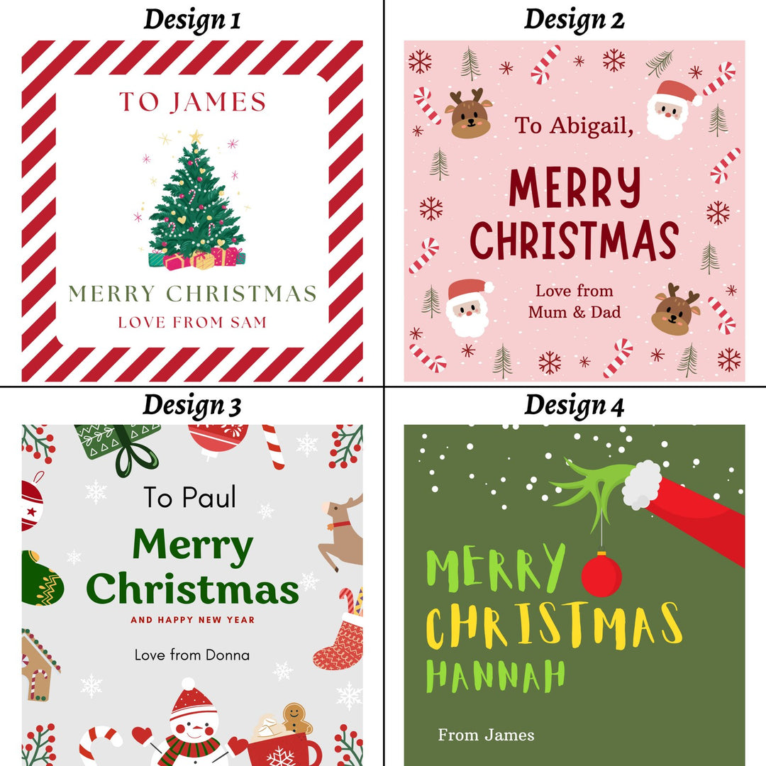 Christmas Gift Bag with Personalised Sticker