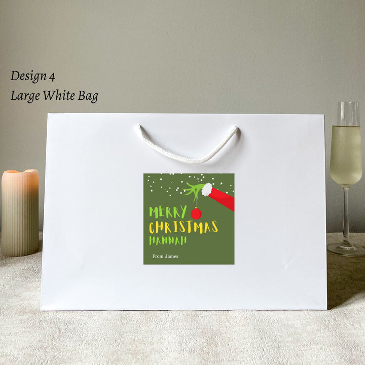 Christmas Gift Bag with Personalised Sticker