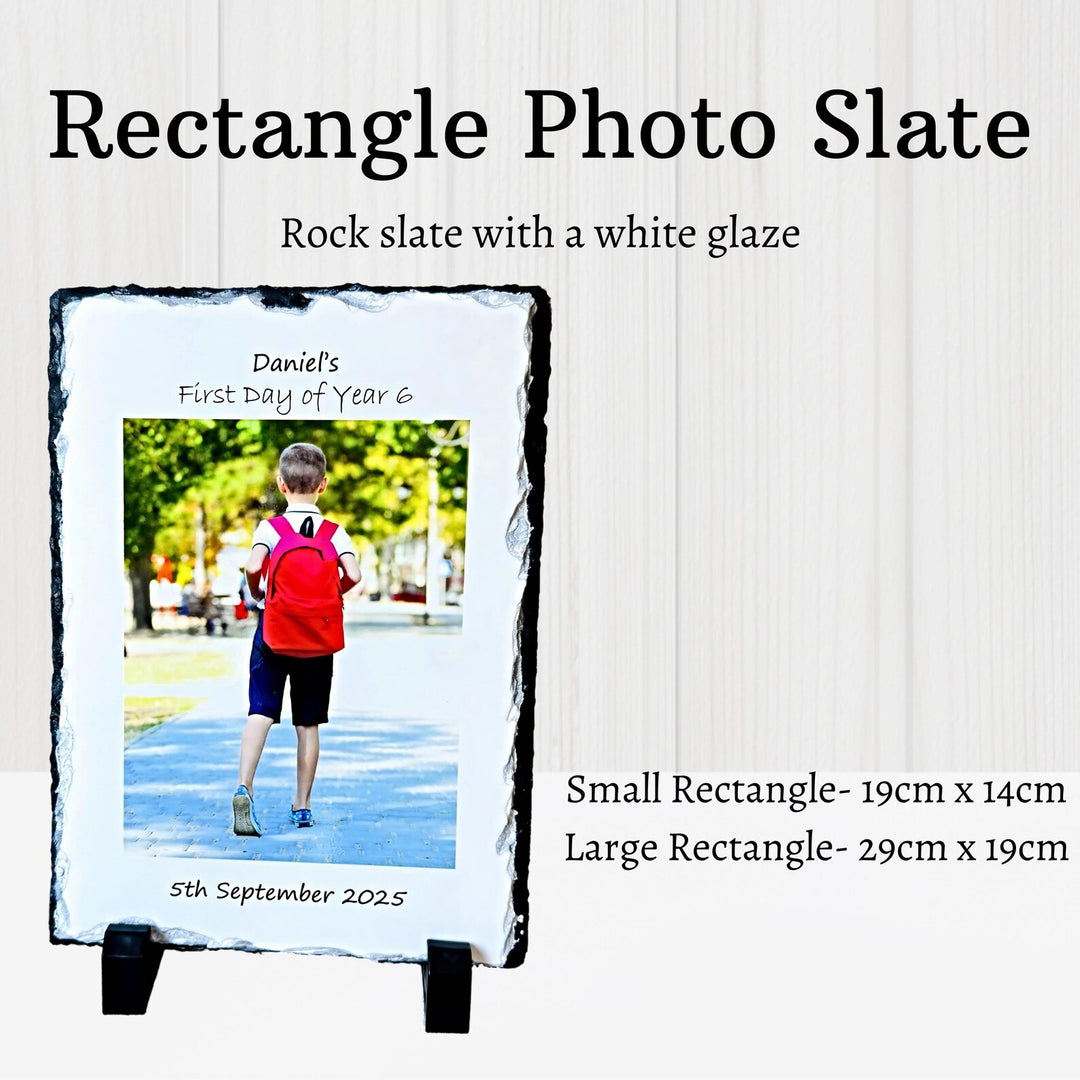 Personalised First Day Photo Slate