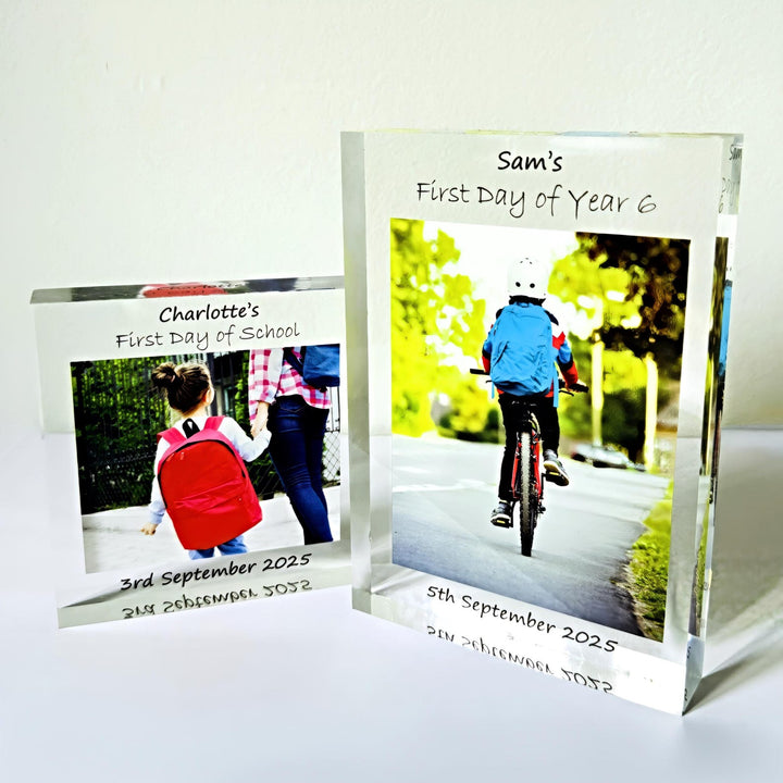 Personalised First Day Photo Block