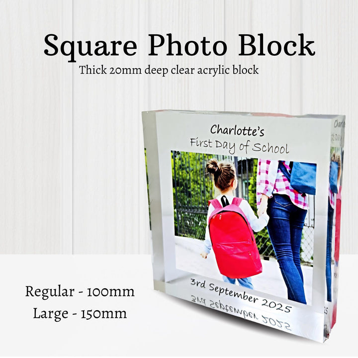 Personalised First Day Photo Block