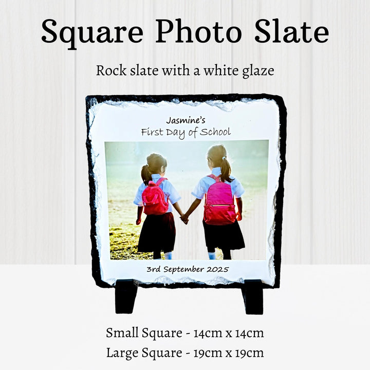 Personalised First Day Photo Slate