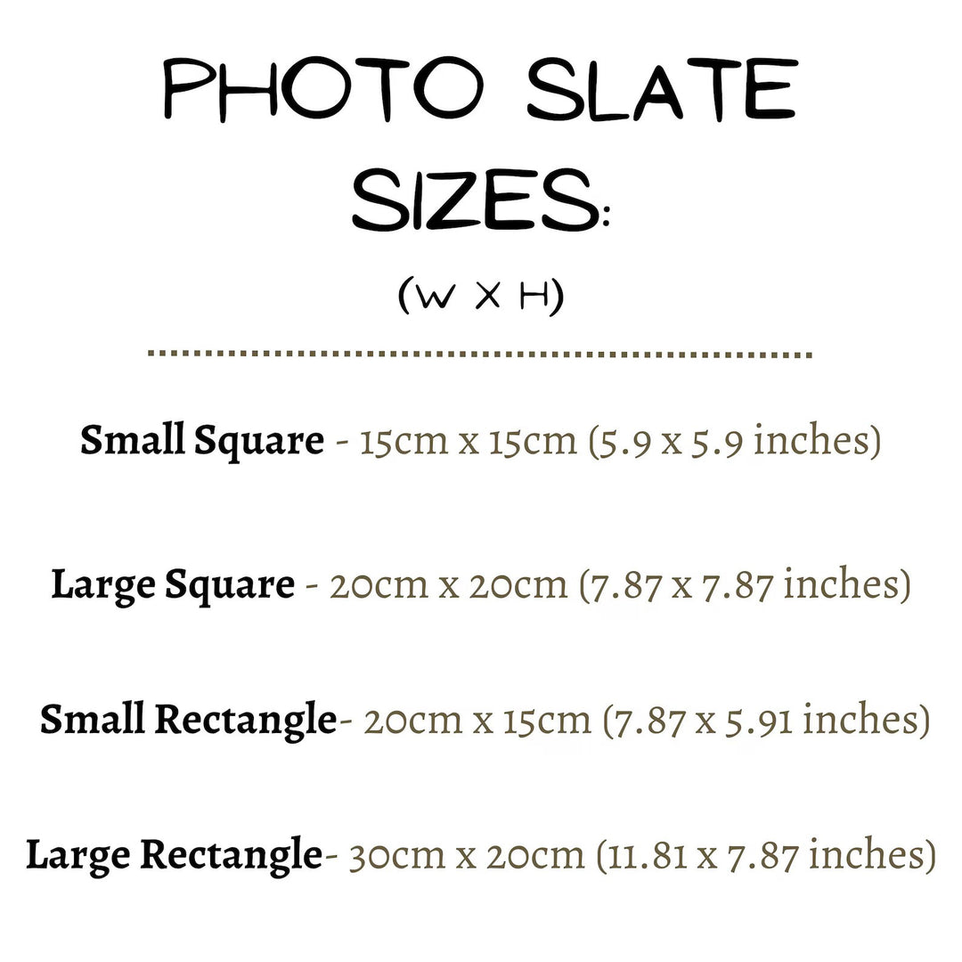 Personalised Photo Slate Keepsake Frame
